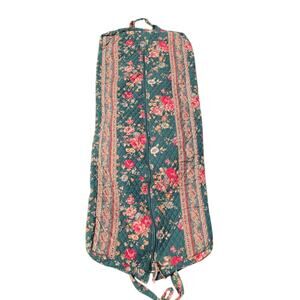 Vintage Vera Bradley Greenbriar Travel Folding Garment Bag Floral Made USA